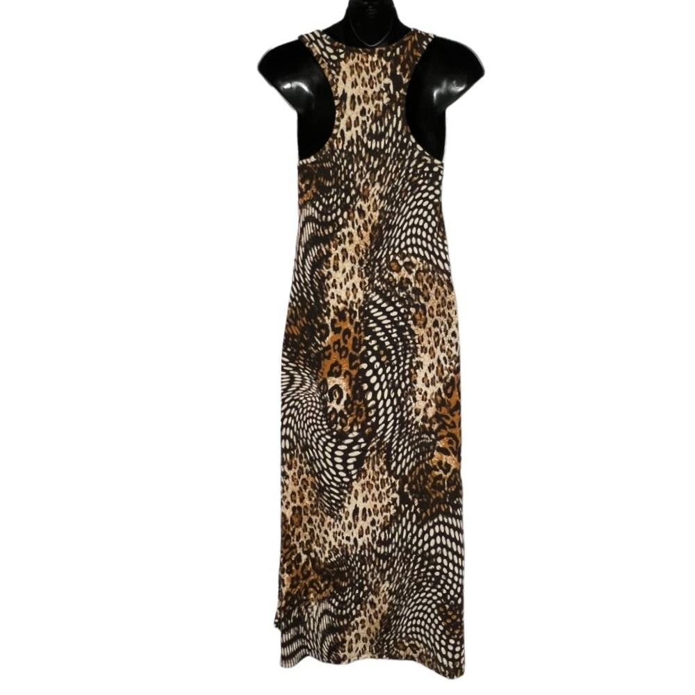 Born In America Racerback Animal Print Maxi Dress - Picture 2 of 8